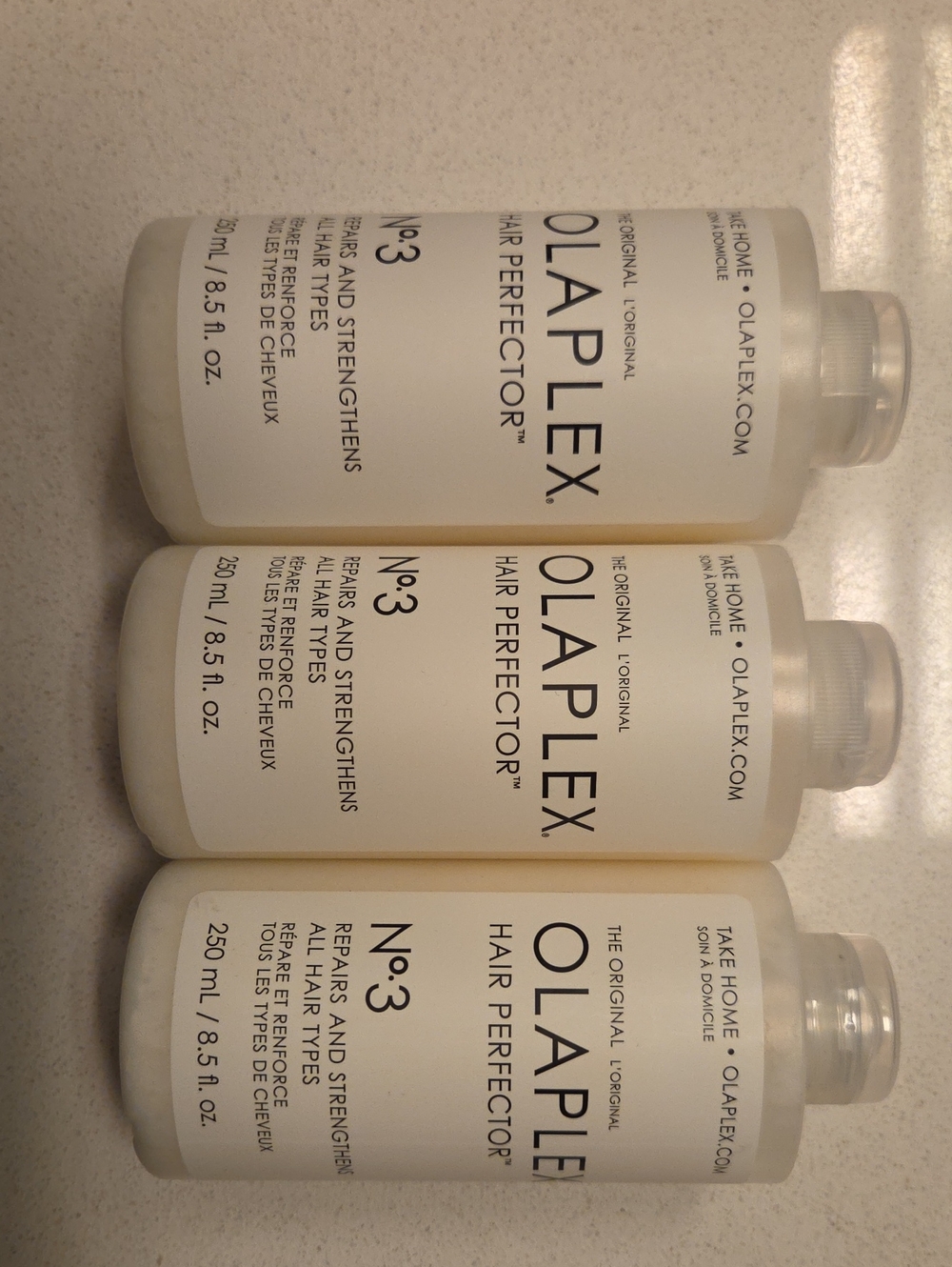 OLAPLEX Hair Perfector No. 3 ($60 Each Bottle)